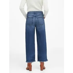 New Banana Republic High Rise Wide leg cropped Jeans thumbnail 3