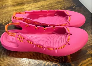Crocs Pink Flats‎ Size 11 thumbnail 1