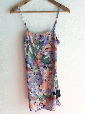 Lulu’s Impressions of Love Multi Floral Print Tie-Back Mini Dress NWT Small thumbnail 3