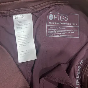 ‎ women’s medium purple jogger scrub pants like new medical technical thumbnail 3