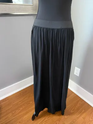 Peruvian Connection Pima Cotton Jersey Minimalist Capsule Boho Skirt Medium. thumbnail 4
