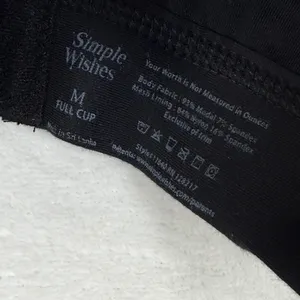 Simple Wishes Nursing and Pumping‎ Bra Black Full Cup Size Medium 11640 thumbnail 4