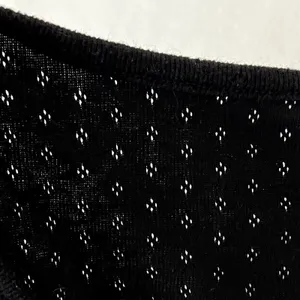 Old Navy Eyelet Black Short Sleeve Top thumbnail 7