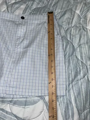 Hollister Women’s Small Ultra High-Rise Blue Plaid Cotton Shorts Preppy thumbnail 7