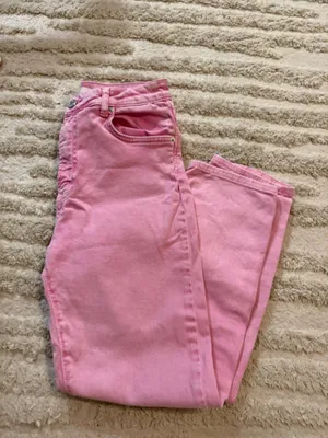 Stradivarius PINK WASHED MOM JEANS thumbnail 3