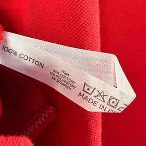 NEW Tuckernuck Peggy‎ Long Sleeve Cotton Polo Shirt in Red Size XS thumbnail 7
