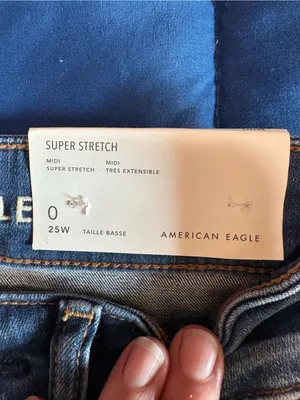 American Eagle Midi Cuffed Dark Blue Shorts Stretch Low Rise Women’s Size 0 NWT thumbnail 3