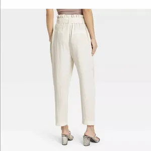 A new day cream paper bag high rise ankle pants thumbnail 2