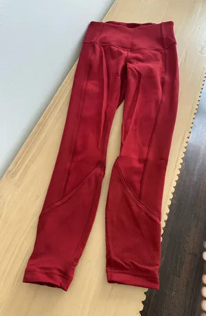 Lululemon Daily Lineup 7/8 Tight *25" Dark Sport Red 6 thumbnail 1