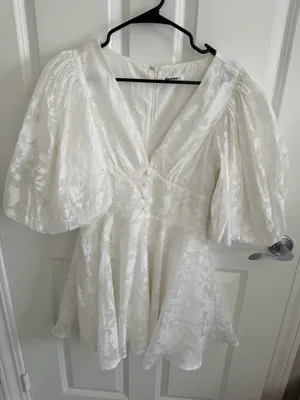Showpo White Dress Lace thumbnail 2