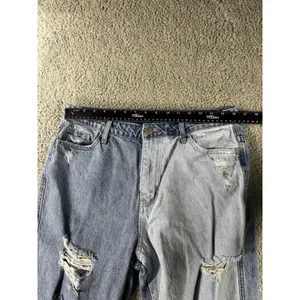 Vervet Flying‎ Monkey Jeans Women 31 Ultra High Rise Tapered Distressed Two Tone Leg thumbnail 3