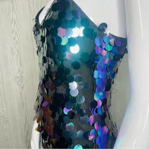Nwt color shifting crystal doll large sequin dress eras tour y2k style mermaid s thumbnail 13
