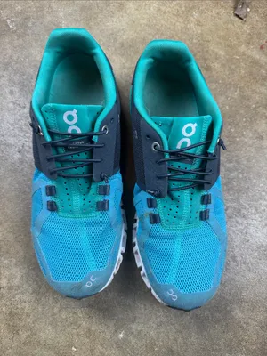 On Running Cloud Sneakers in Teal and Blue Size: 8 thumbnail 1