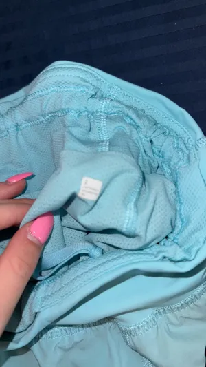 Lululemon Fast and Free Shorts 3" size 2 teal thumbnail 3