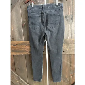 American Eagle High Rise Dream Stretch Black Jeggings Womens Size 10 Regular‎ thumbnail 3