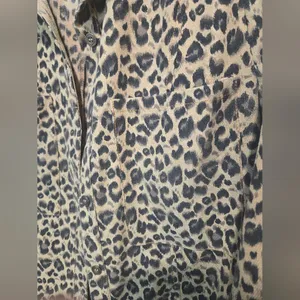 Umgee Animal Print Button Down Tunic/Mini Dres thumbnail 2