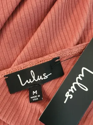 Lulus Rust Red Surplice Ribbed Knit Top Size Medium NWT thumbnail 8