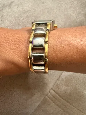 Armitron Women's Two-Tone Gold and Silver Bracelet Watch thumbnail 2