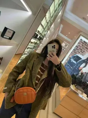 COACH C4814 Small Camera Bag Crossbody Quilted in Canyon Napa Leather $350 thumbnail 7