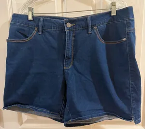 Faded Glory Indigo Denim Shorts thumbnail 1