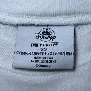 Authentic Disney Spirit Jersey Feelin Classic Sz XS White Velour Mickey Rainbow thumbnail 13