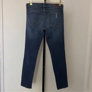 Just Black Distressed Skinny Jeans Womens 26 Blue Mid Rise Stretch Denim Casual thumbnail 2