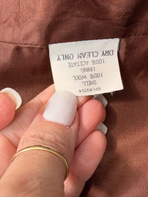 Sag Harbor 100% Wool Rich Brown Single-Breasted Blazer Size 14 thumbnail 7