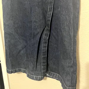 U2 Jeans Denim Mini Skirt XS Dark Wash Pencil Faux Wrap Grunge Y2K Indie Sleaze thumbnail 3