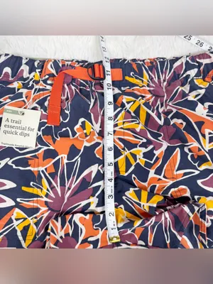 REI CO-OP Womens Trailmade Amphibious Shorts XL Orange Purple Hiking Camping New thumbnail 9