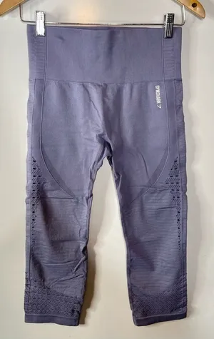 Gymshark Seamless Cropped Leggings‎ with Cut Out Design thumbnail 1