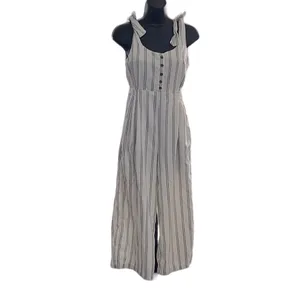 Free People XS Size 0 Stripy Tie One-Piece Jumpsuit Jumper thumbnail 3
