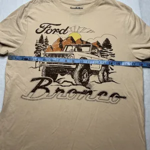 Goodfellow & Co Ford Bronco Graphic Tee‎ Tan Small Short Sleeve Shirt thumbnail 5