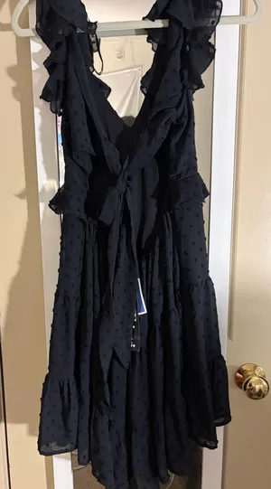 Trixxi Dress Black open back thumbnail 1