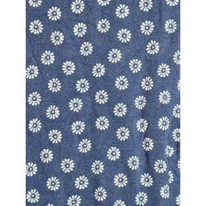 Abercrombie & Fitch Blue White Floral Smocked Puff Sleeve Blouse Top Size Small thumbnail 7