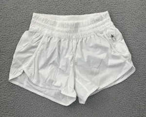 Lululemon Tracker Shorts Low Rise 4" White Athletic Athleisure Women's 6 thumbnail 1