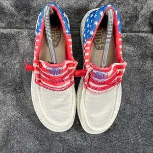 Hey Dude Wendy Sox Patriotic Americana July 4th US Flag Red/White/Blue Sz W9 thumbnail 5