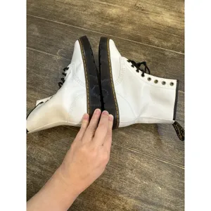 Dr. Martens Zavala Combat Women'S Boots White Patent Leather‎ Size 6 thumbnail 6