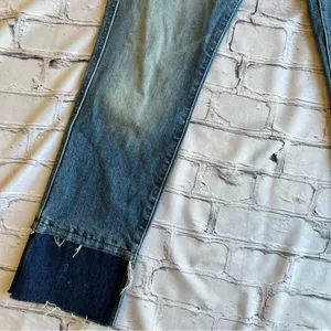 7 For All Mankind Cropped Jeans Button Fly 23 Womens Boho Festival thumbnail 3