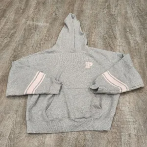 Victoria's Secret PINK Gray Hooded Sweatshirt Size Medium thumbnail 1