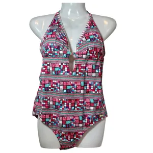 SUNSEEKER Australia NWOT Geometric Print Halter One-Piece Swimsuit thumbnail 2