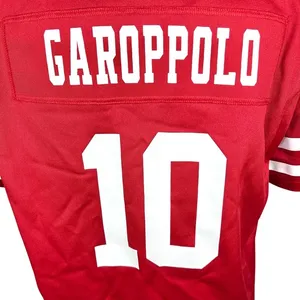 Nike San Francisco 49ers Jersey Large Red Garoppolo 10 NFL‎ On Field Loose Fit thumbnail 7