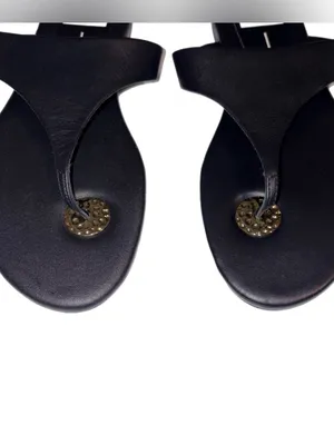 Dolce Vita Kittle Thong Sandals Leather Gold Embellishment Brand NEW Size- 7 thumbnail 5