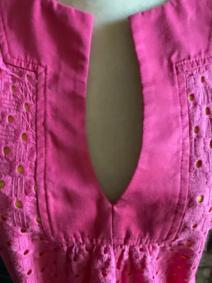 NWOT- Gorgeous pink eyelet dress thumbnail 3