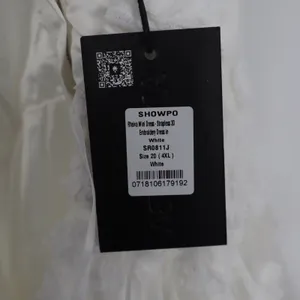 Showpo Angel Biba Rheiva White 3D Floral Embroidery Strapless Mini Dress 20 4XL thumbnail 5