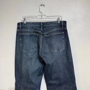 Zara Dark Wash Wide Leg Jeans High Rise Denim Pants Sz 8 thumbnail 7