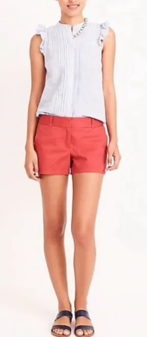 J Crew size 10 green cotton chinos summer shorts thumbnail 1