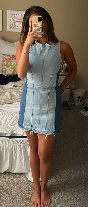ZARA Denim Dress thumbnail 1