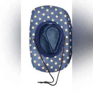 NWT Sunshade American Flag Cowboy Hat thumbnail 4