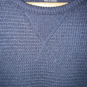 American‎ Eagle Outfitters Navy Blue Waffle Knit Long Sleeve Top Women's S thumbnail 3
