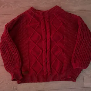 Simply Southern Hot Pink Cable Knit Sweater thumbnail 1